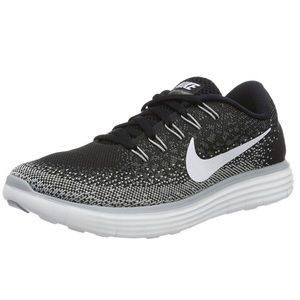 Nike Women Free RN Distance 827116-010 Black White Running Shoes Size 11
